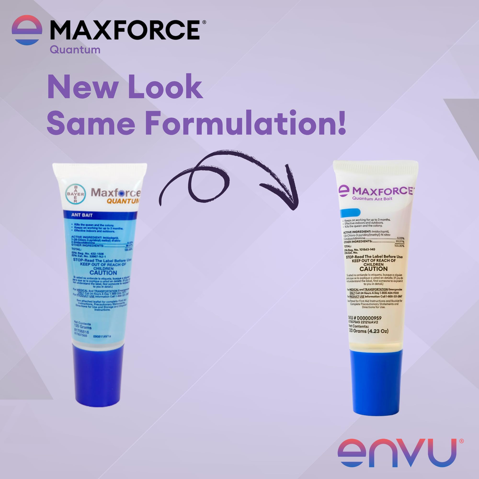 Envu Maxforce Quantum aplicación en grieta para control dirigido seguro