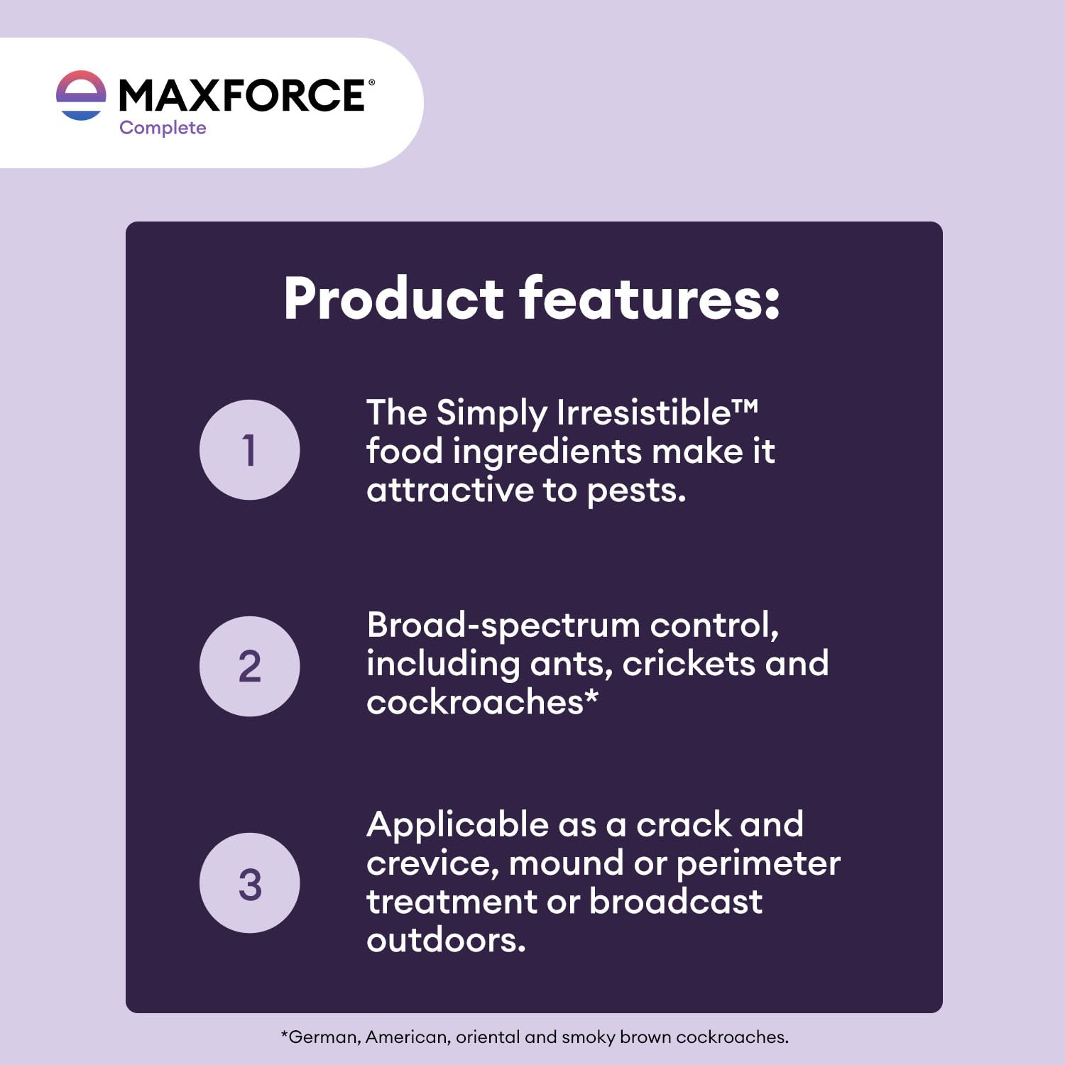 Envu Maxforce colocado en grieta como tratamiento localizado seguro