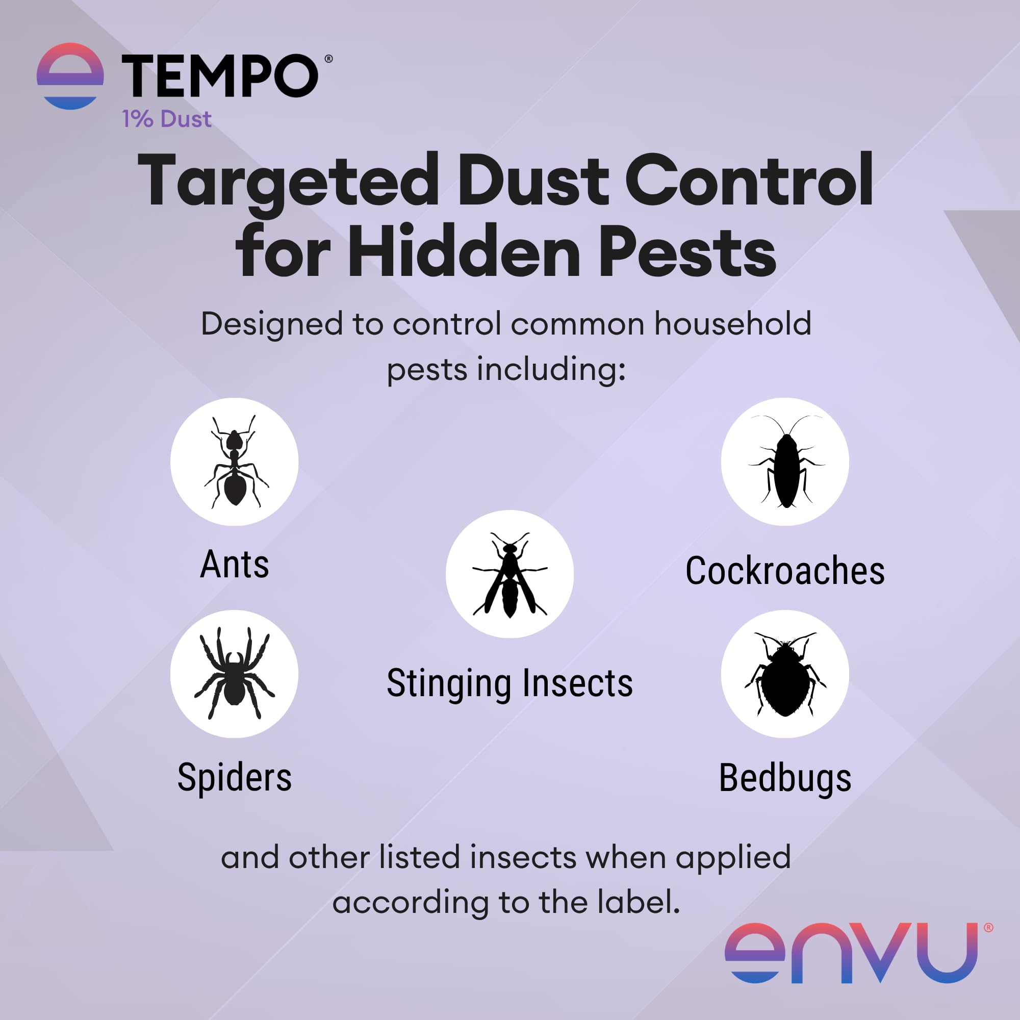 Envu Tempo envase 1.25 lb para comparar tamaño y cantidad utilizable