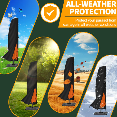 Enzeno funda junto a parasol para visualizar ajuste 12 a 14 pies