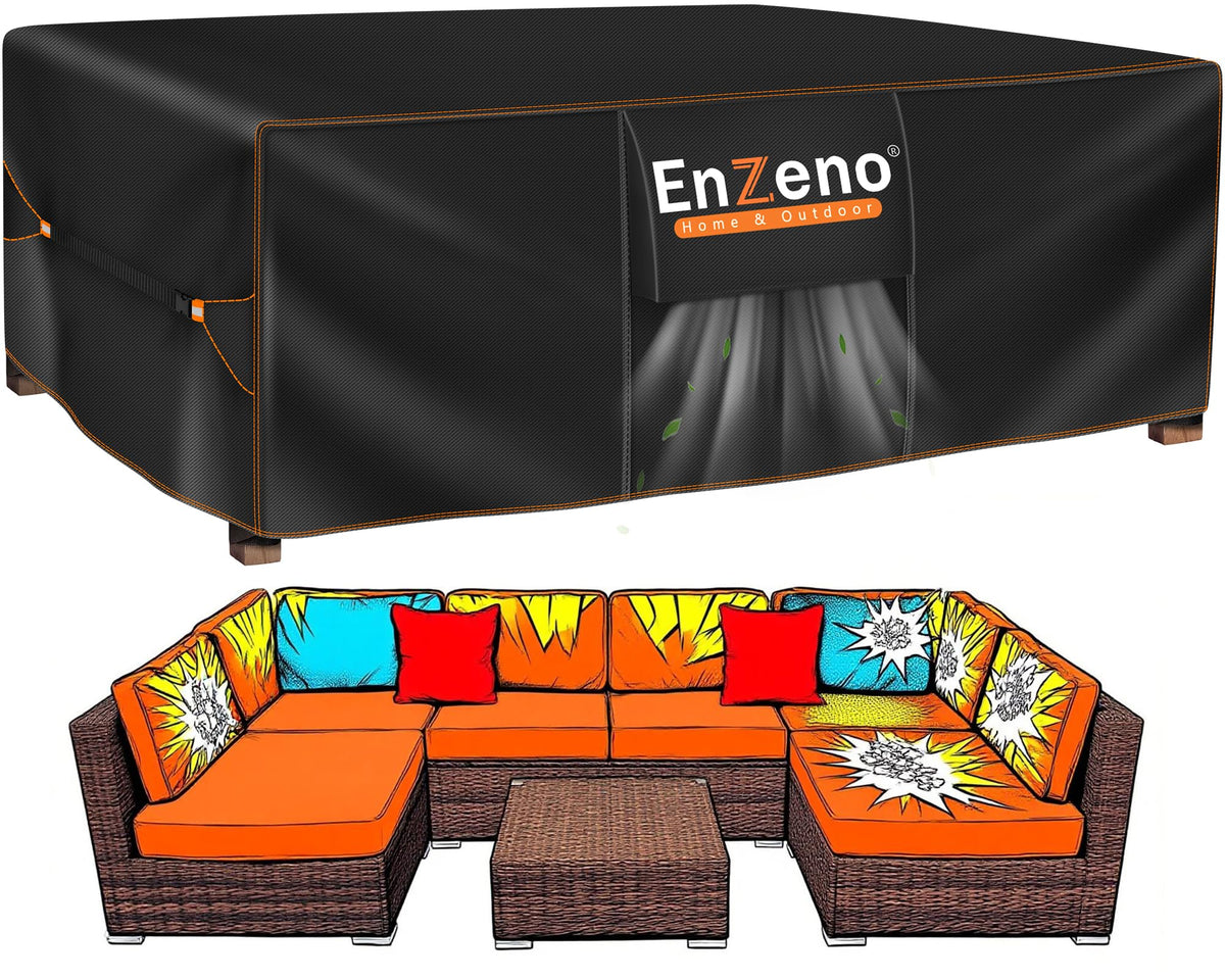 Enzeno funda frontal mostrando cobertura completa y protección impermeable