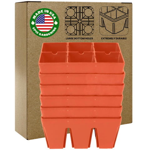 Epic Gardening bandeja frontal terracota resistente y reutilizable