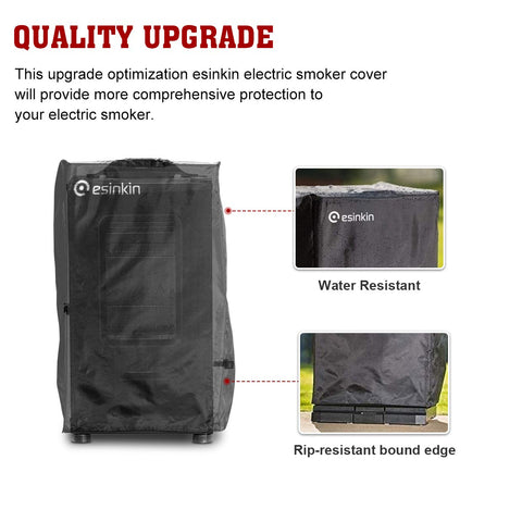 Esinkin funda en jardín cubriendo ahumador, evita polvo y suciedad
