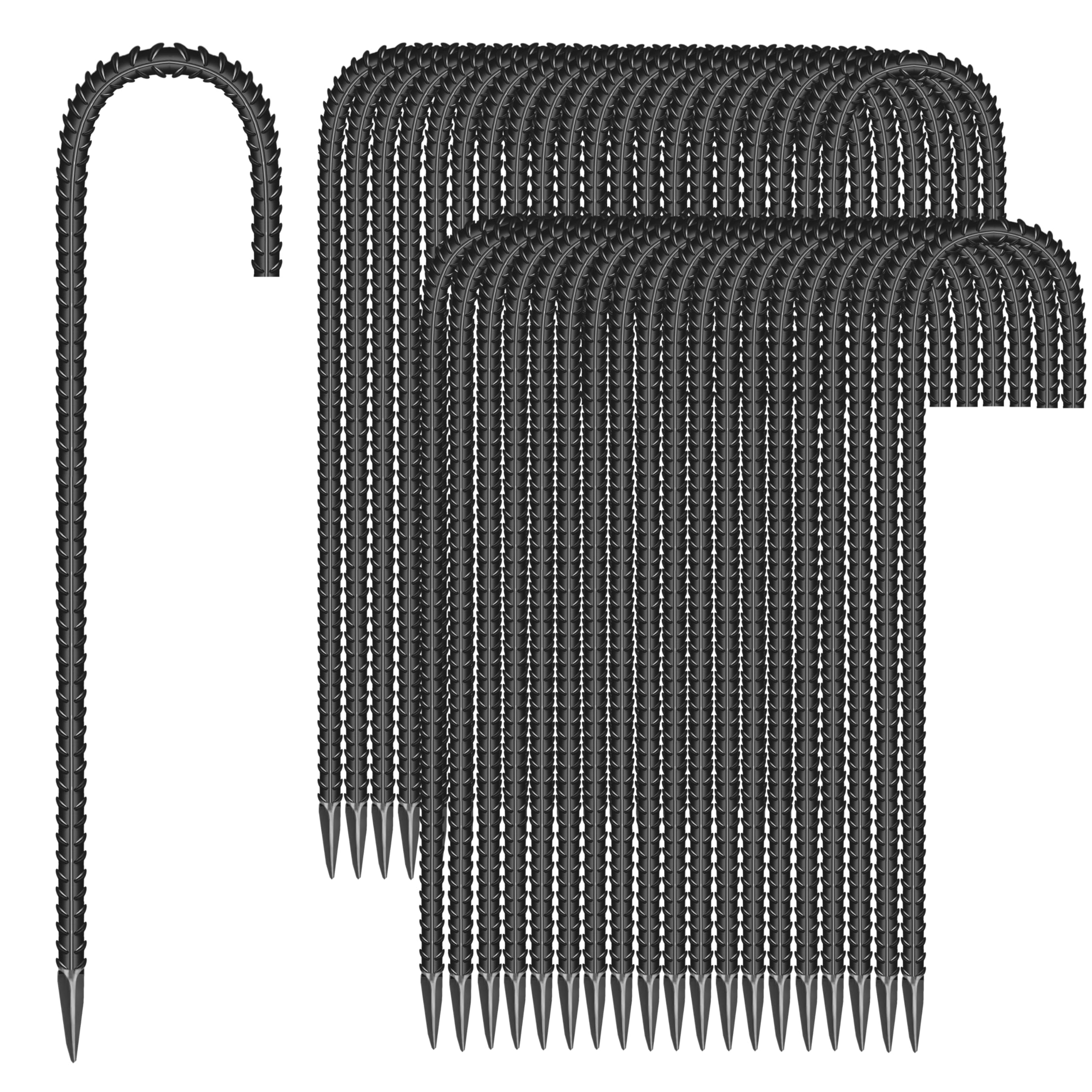 ESSFF paquete frontal de 40 estacas J mostrando cantidad y diseño práctico