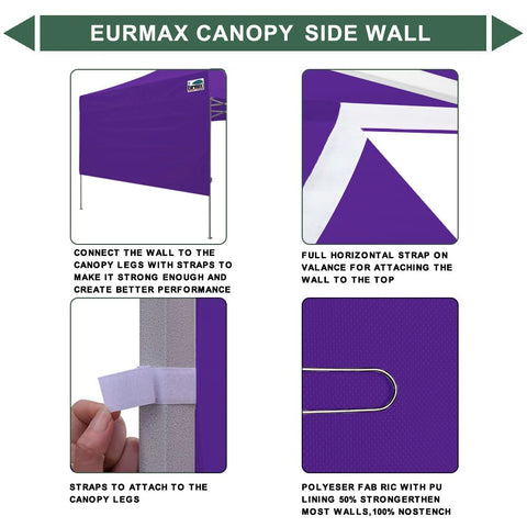 Eurmax detalle de correas y lengüetas para una instalación rápida y segura