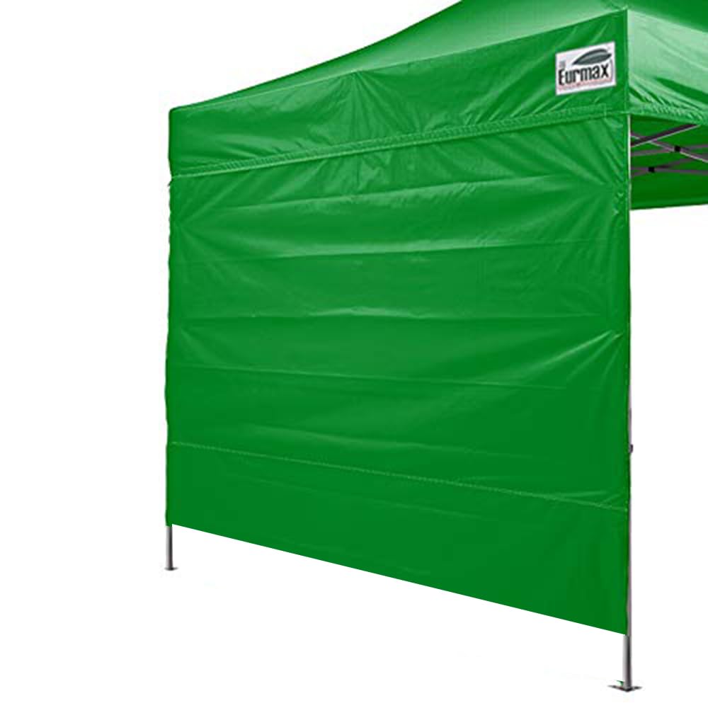 Eurmax pared lateral frente mostrando diseño y color kelly green para sombra segura