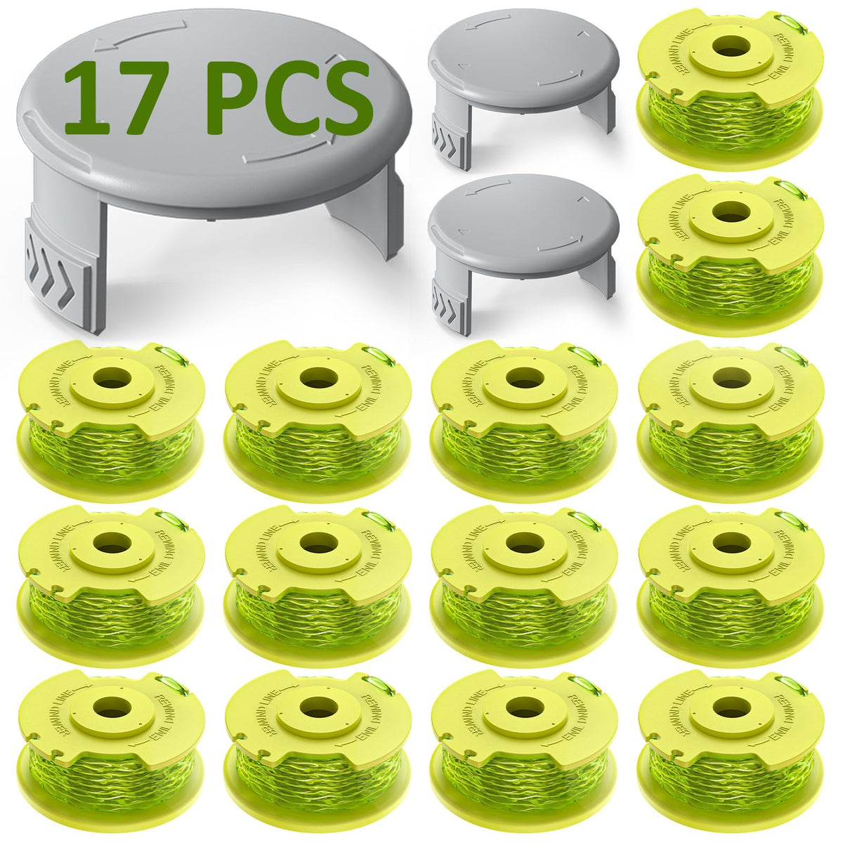 Eventronic vista frontal del paquete que destaca compatibilidad Ryobi y cantidad
