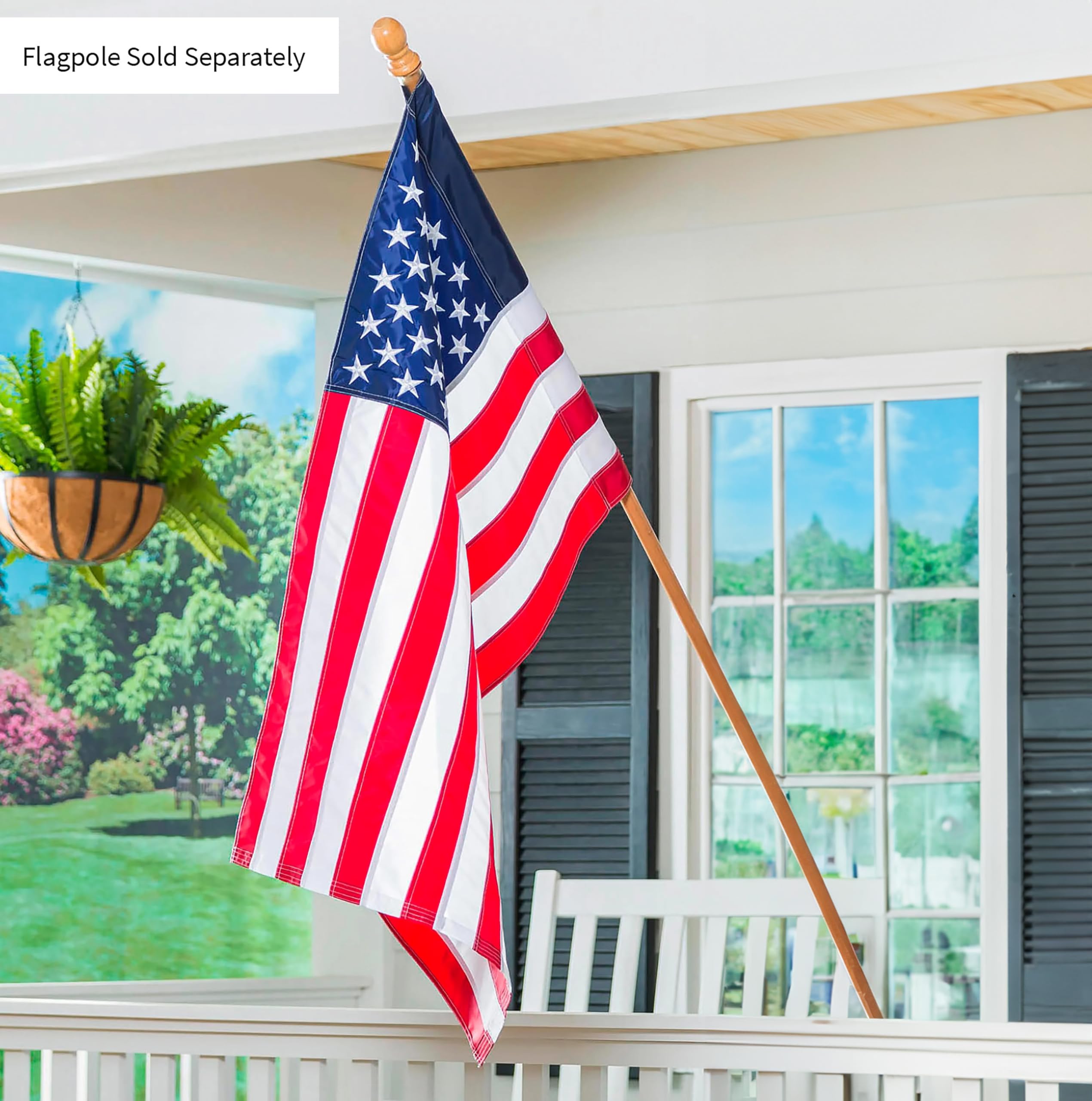Evergreen Flag textura del nylon 310D en primer plano resistente