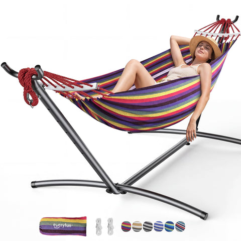 Everyfun vista frontal del producto montado muestra alojamiento cómodo