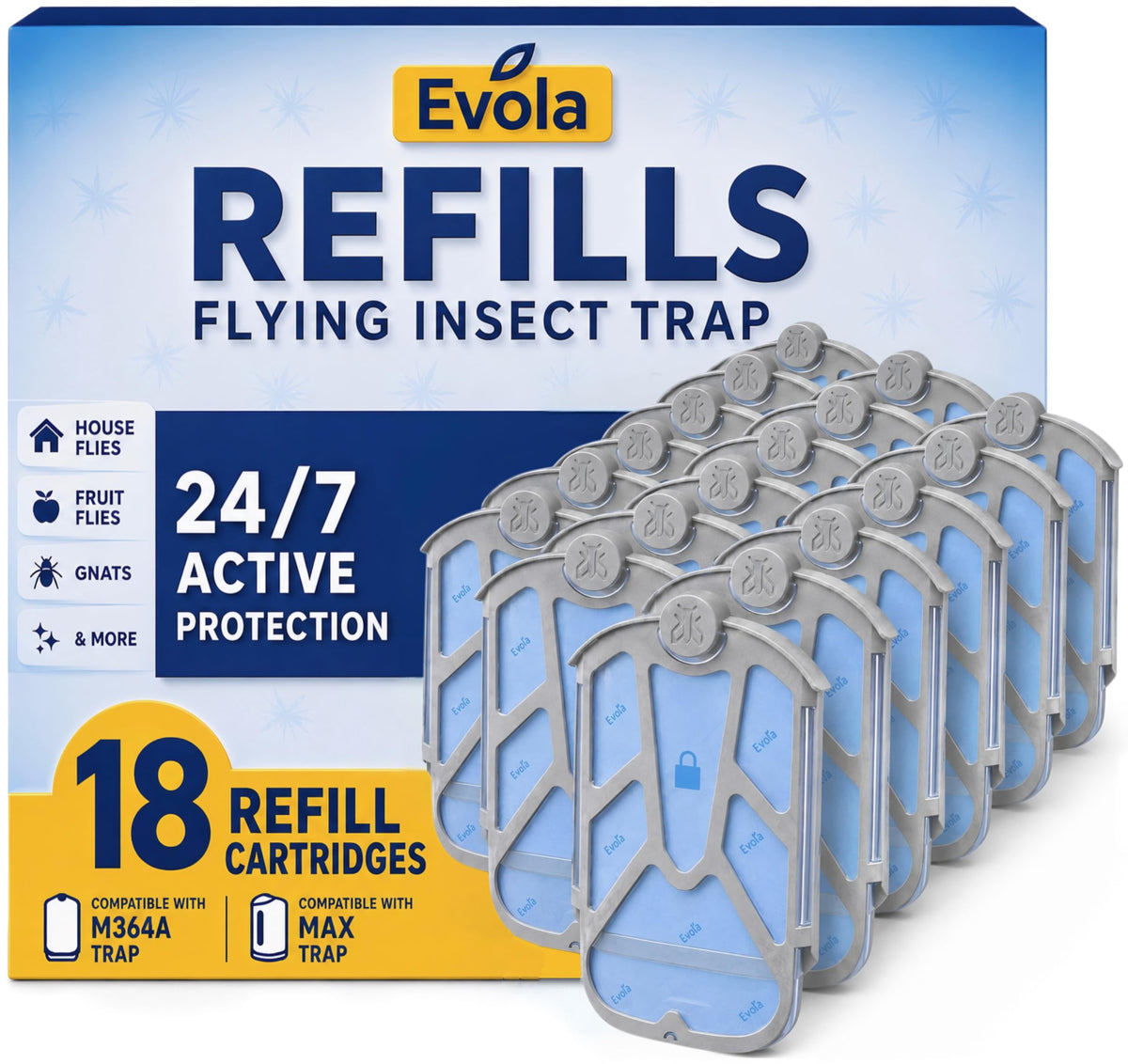 Evola paquete frontal 18 recambios muestra protección continua