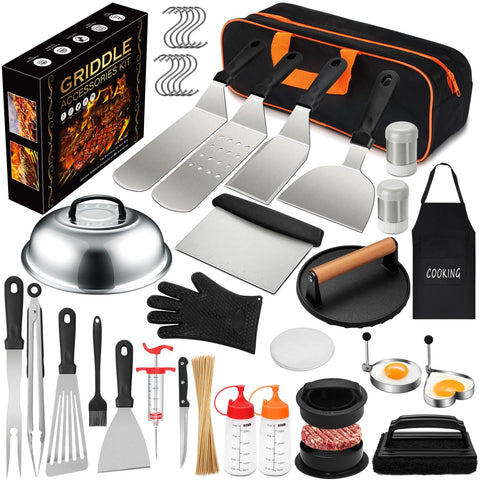 EWFEN kit frontal con todas las piezas para parrilla, organización práctica