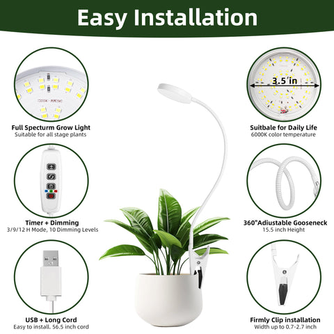 EWPJDK cuello flexible ajustable que facilita orientar la iluminación