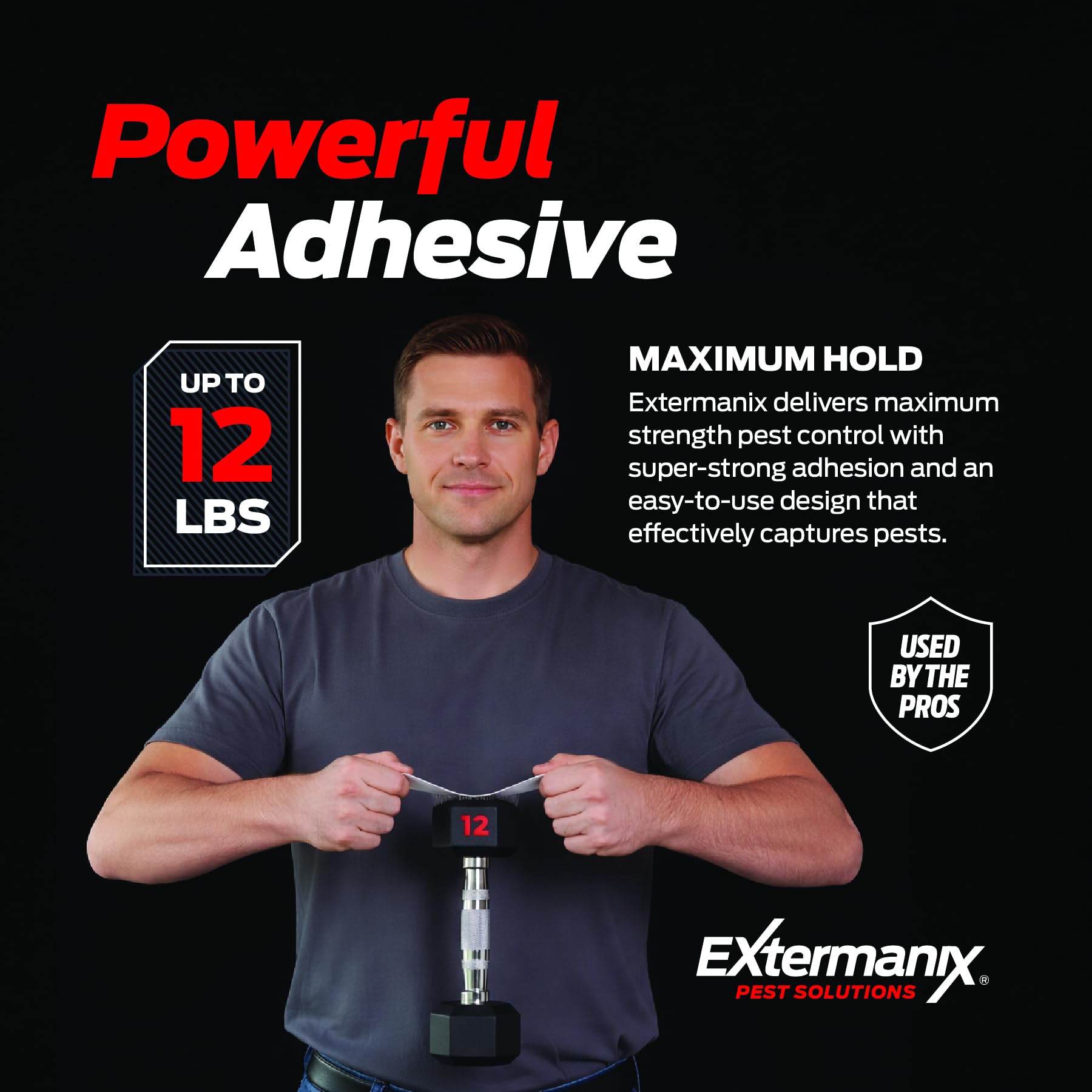 Extermanix trampa doblada en forma de caja para capturas en pasillos estrechos
