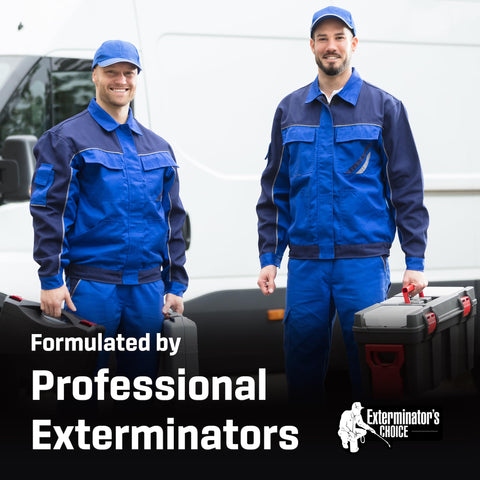 Exterminators Choice comparación de tamaño para visualizar la capacidad