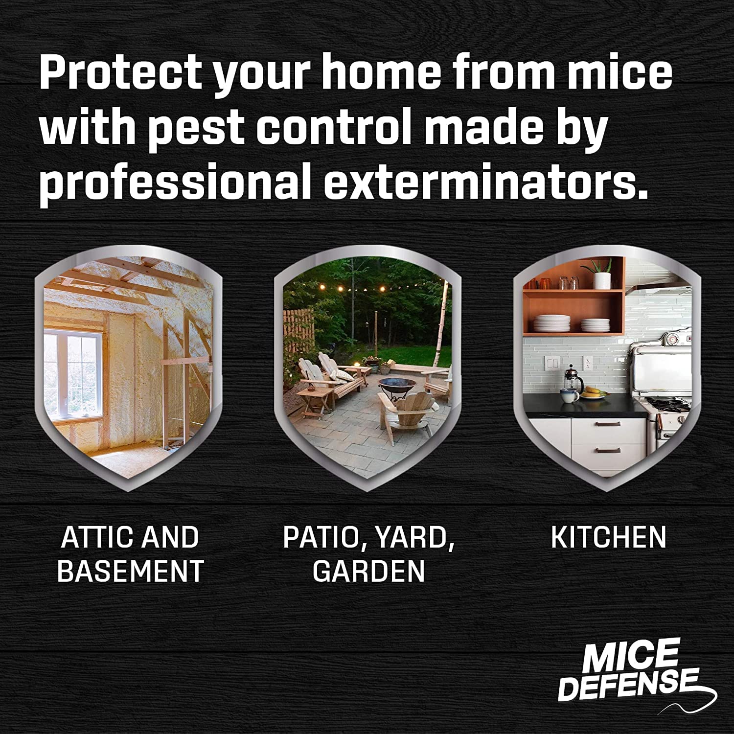 Exterminators Choice spray aplicado en jardín, crea barrera protectora exterior