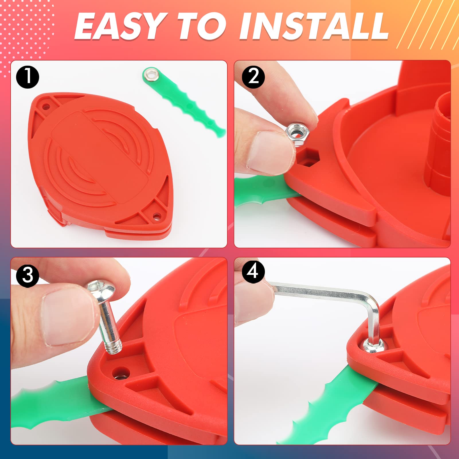 Eyoloty cabezal montado en recortadora compatible para instalación fácil