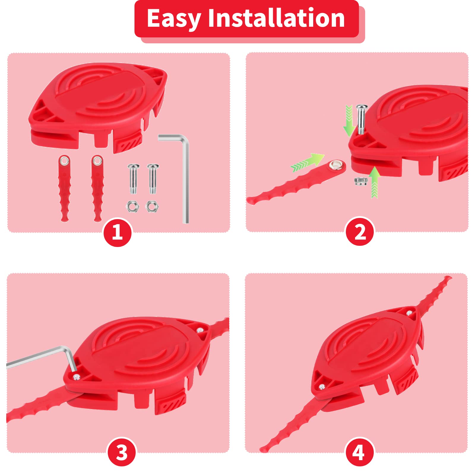 Eyoloty carrete de 30ft 0.065" nylon pre-enrollado para cortes consistentes