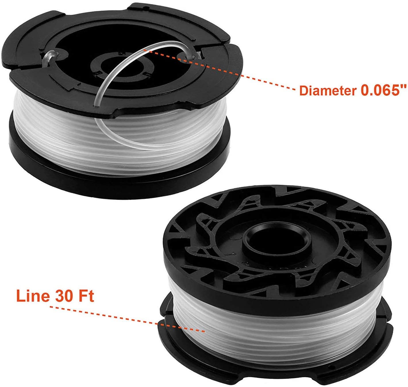 Eyoloty primer plano del hilo 0,065" muestra resistencia y flexibilidad