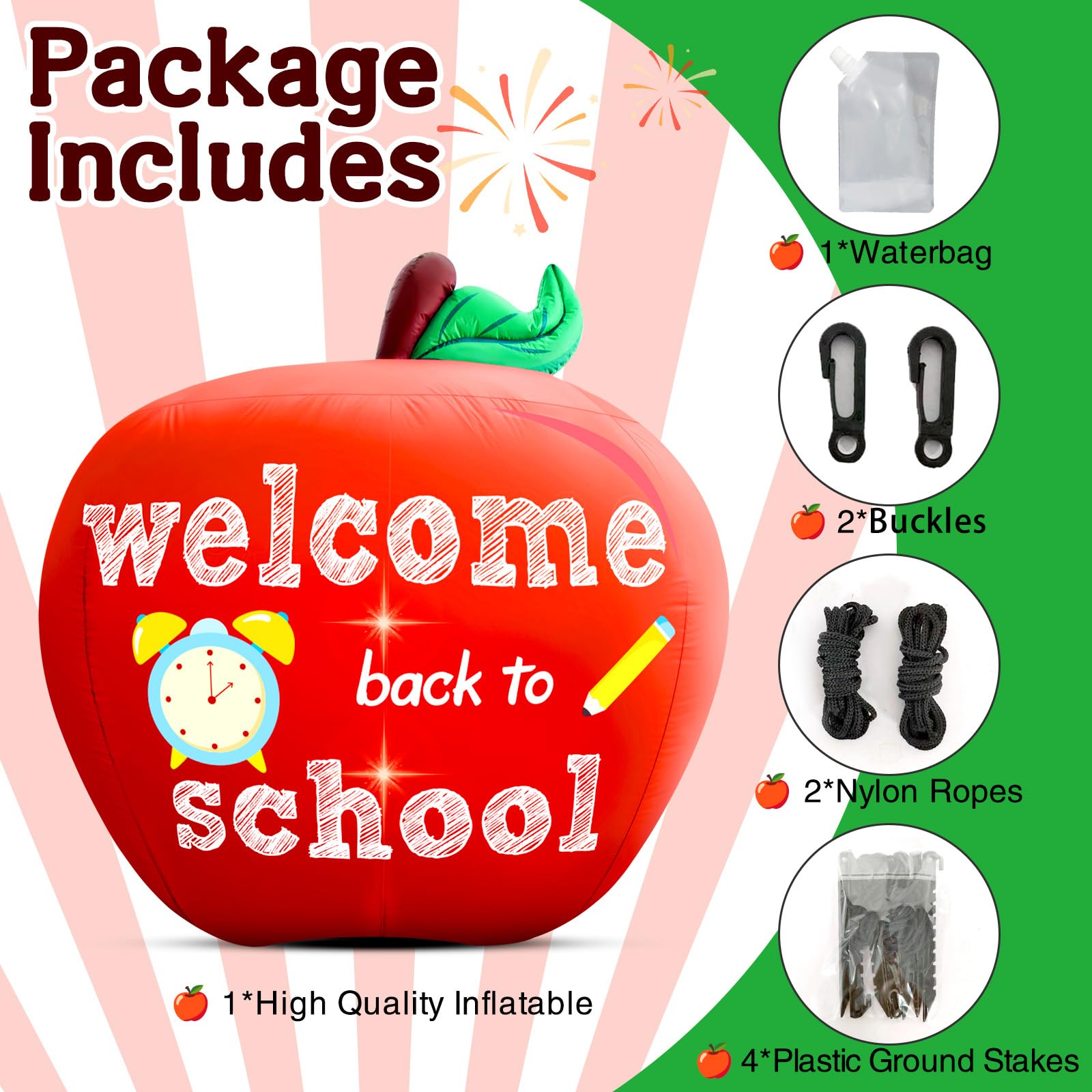 Eyourlife inflable colocado en la entrada de una escuela para bienvenida