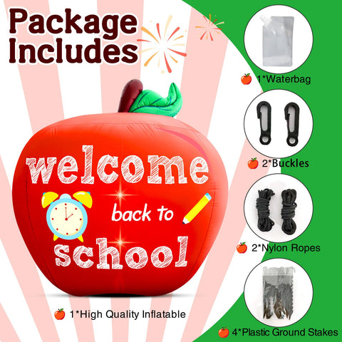 Eyourlife inflable colocado en la entrada de una escuela para bienvenida