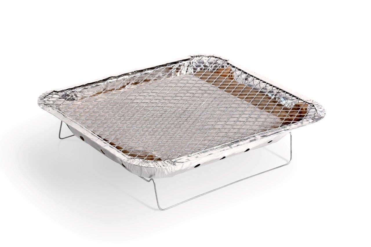 EZGRILL detalle de la rejilla metálica mostrando superficie de cocción resistente