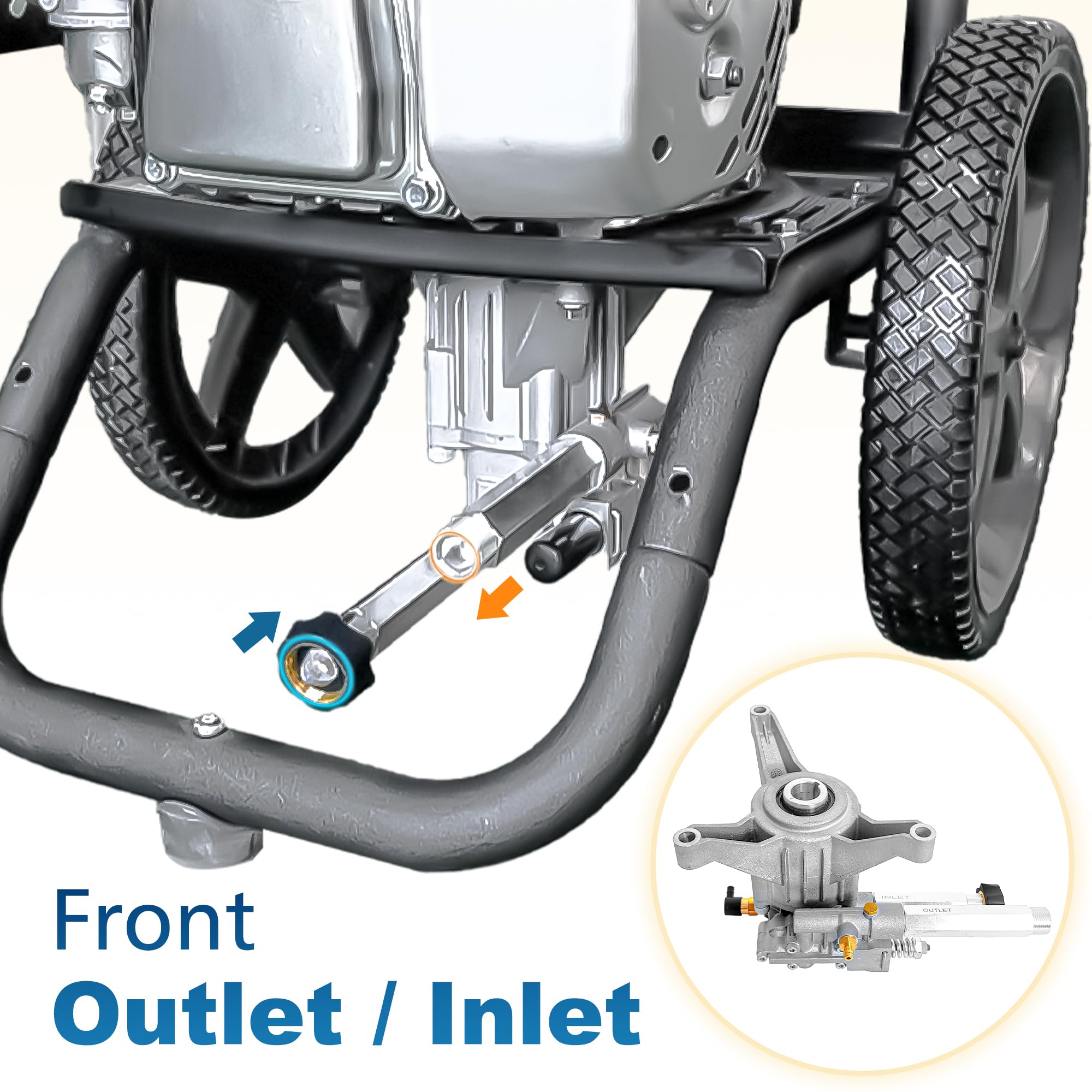 EZJOB accesorios incluidos: llave de eje y flange SAE para montaje