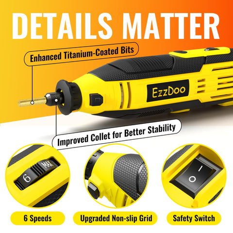 EzzDoo empuñadura texturizada antideslizante para control y comodidad