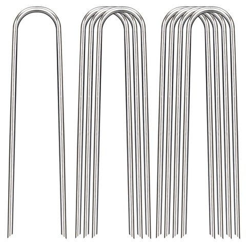 FAAYUCK paquete frontal de grapas 8 pulgadas mostrando cantidad y acabado, seguridad duradera