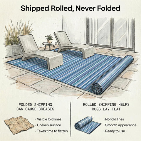 Fab Habitat alfombra en porche, superficie impermeable y resistente al sol