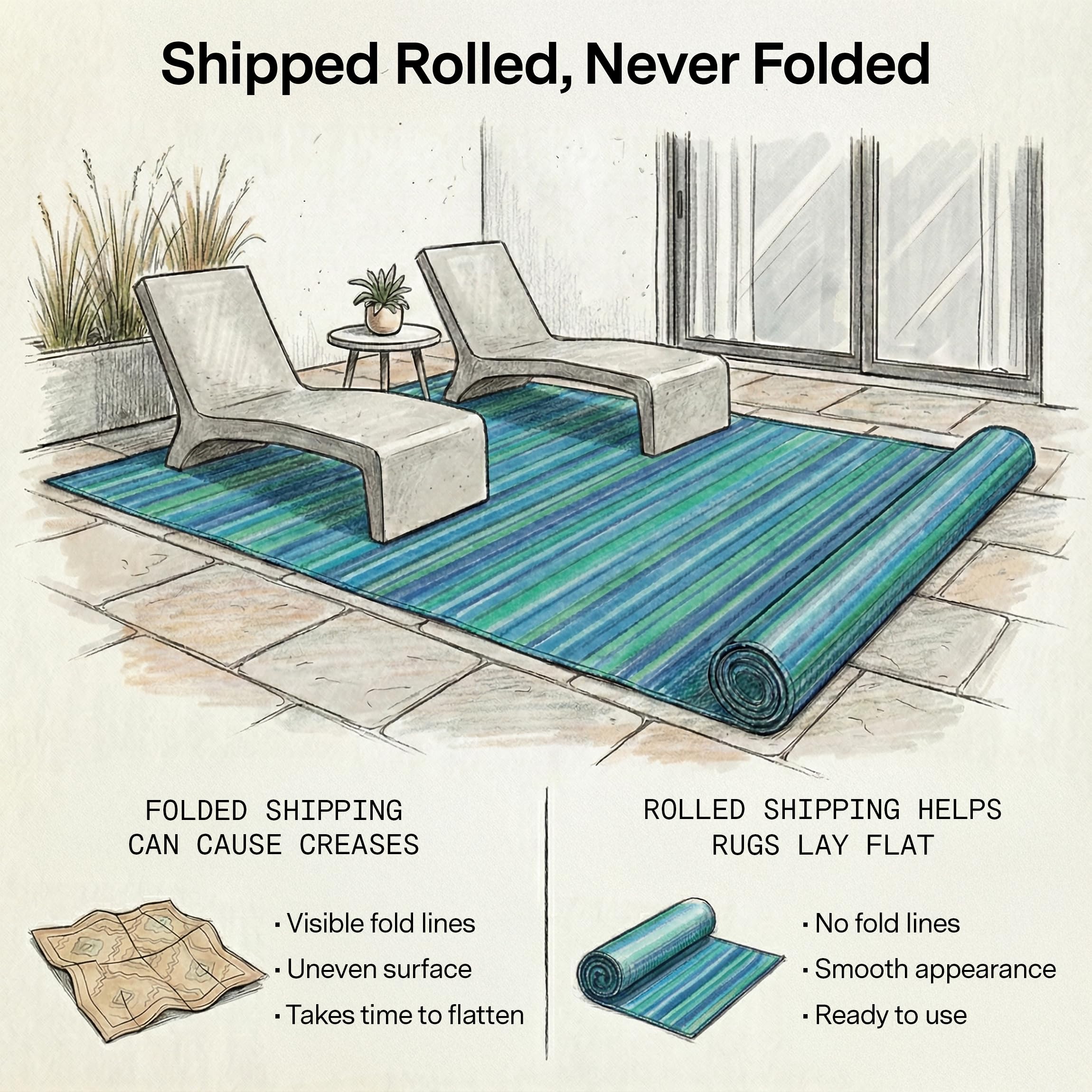 Fab Habitat junto a piscina, superficie impermeable que evita encharcamientos
