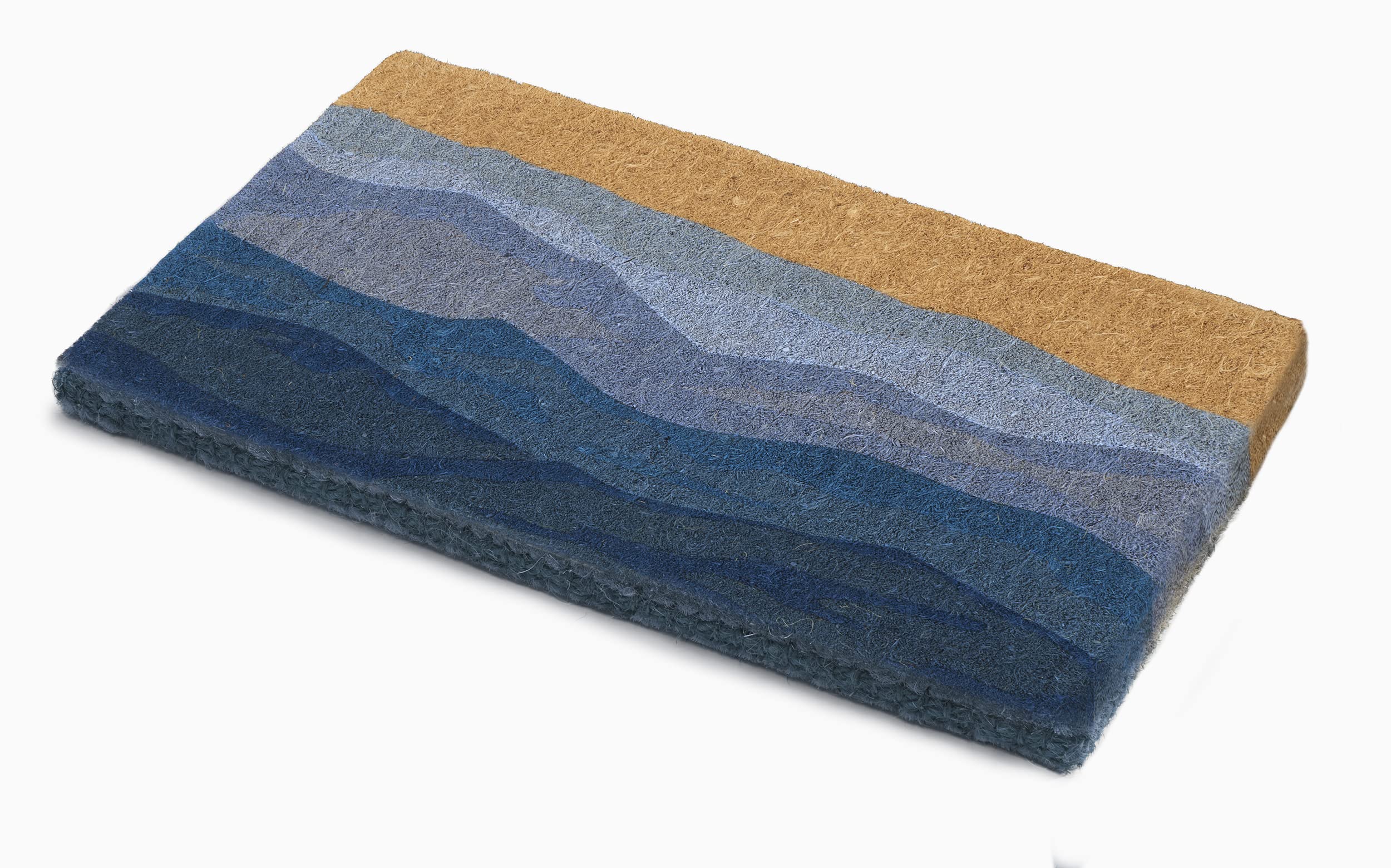 Fab Habitat primer plano de fibras de coir que muestra textura y poder de raspado