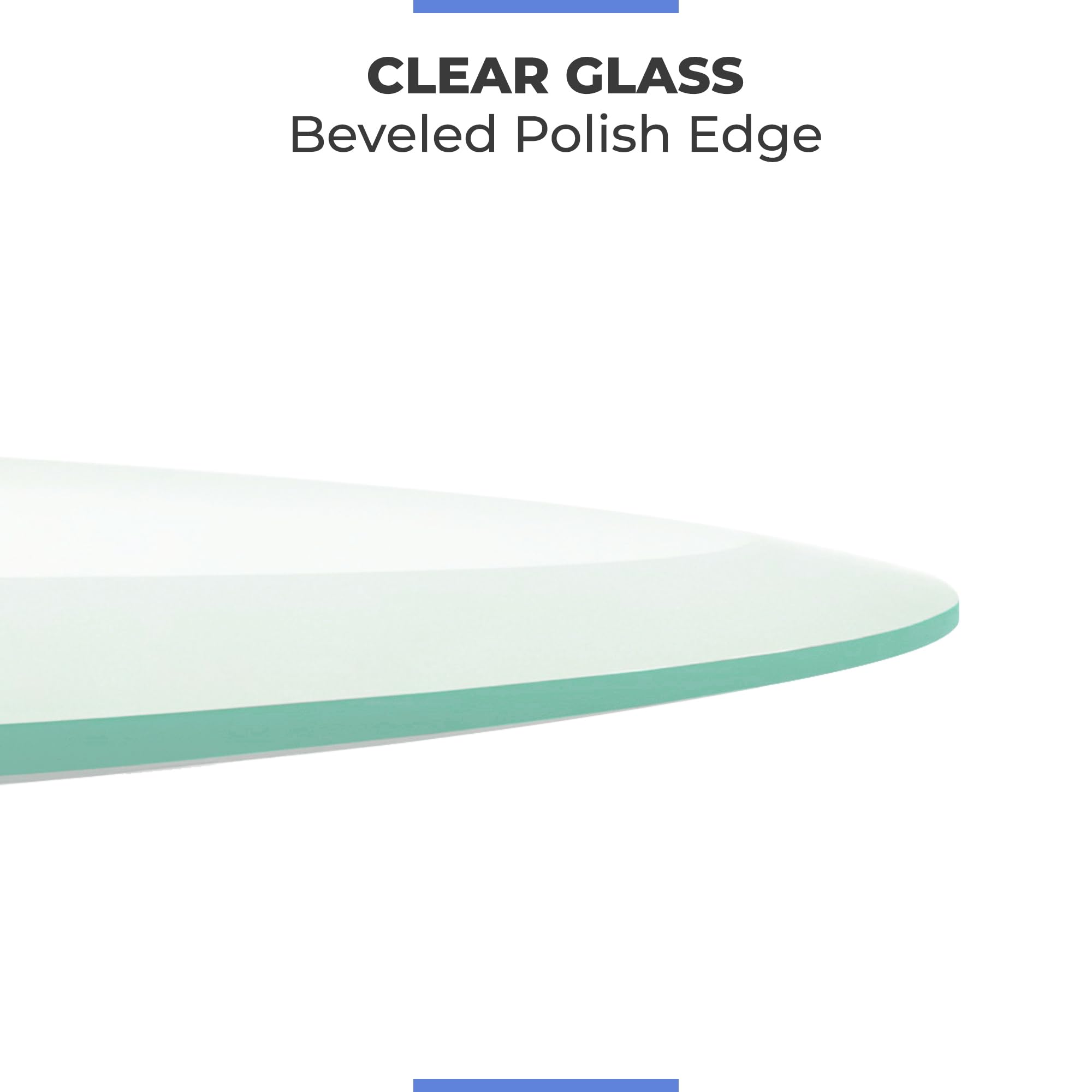 Fab Glass and Mirror tapa en mesa de comedor, aspecto elegante inmediato