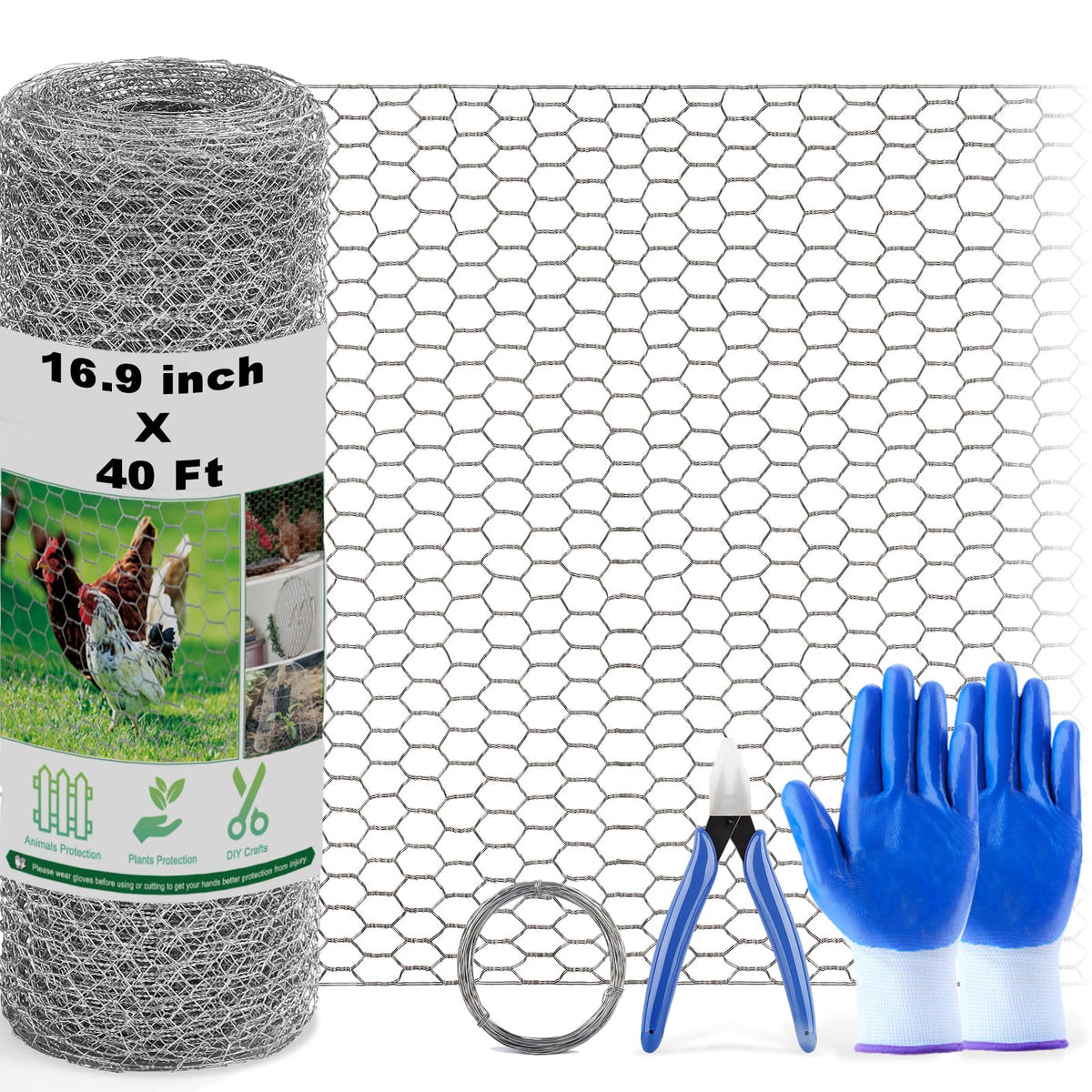 Fabulas rollo frontal malla galvanizada ideal para cercar huertos