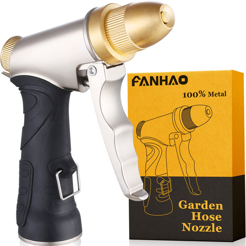 FANHAO boquilla metálica frontal mostrando acabado resistente