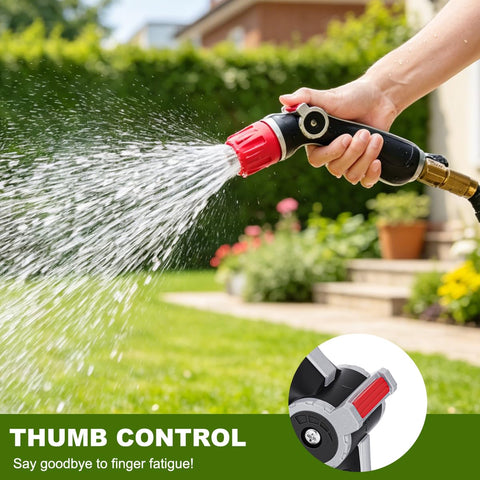 FANHAO boquilla en mano con control de pulgar que reduce fatiga