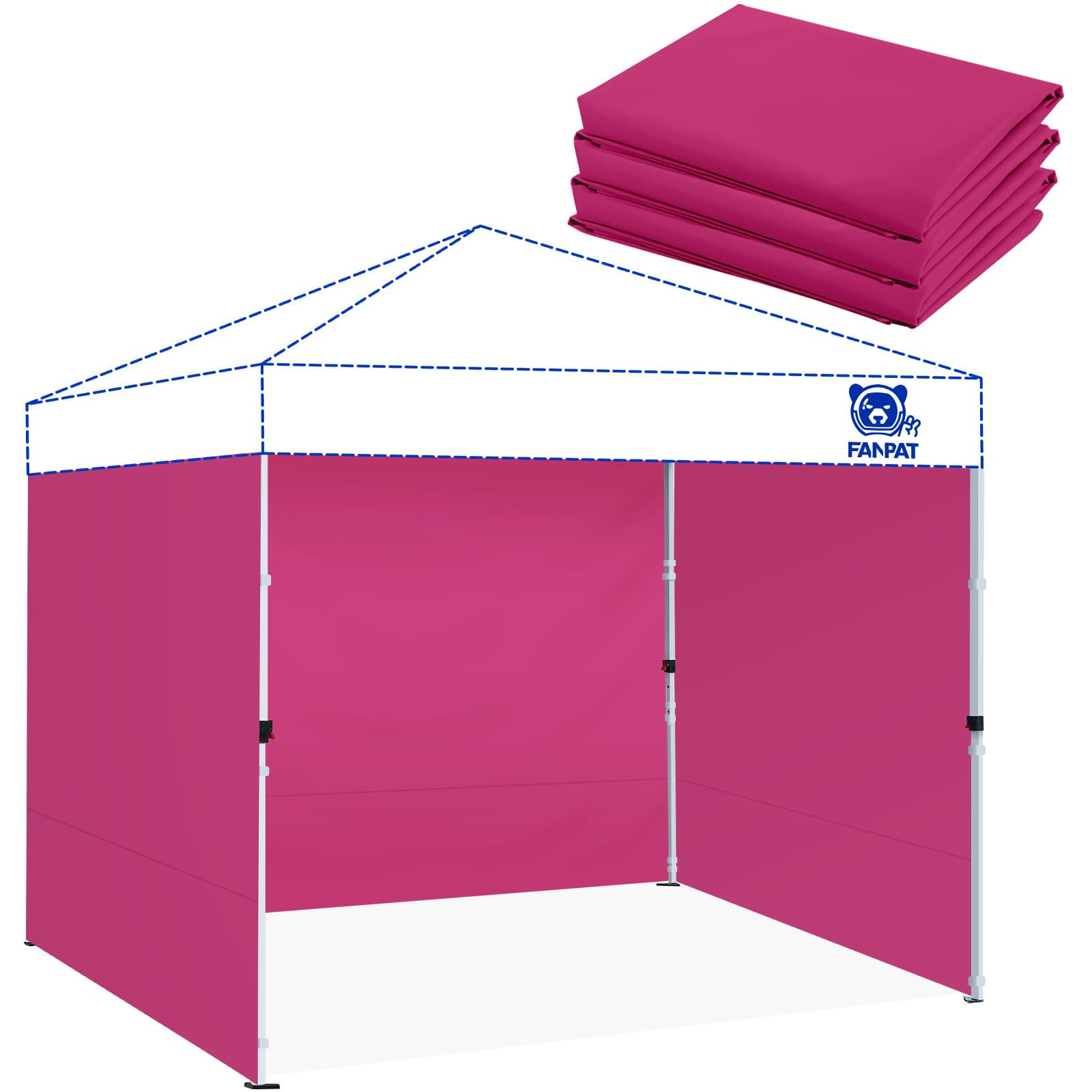 FANPAT panel frontal berry pink muestra color y protección