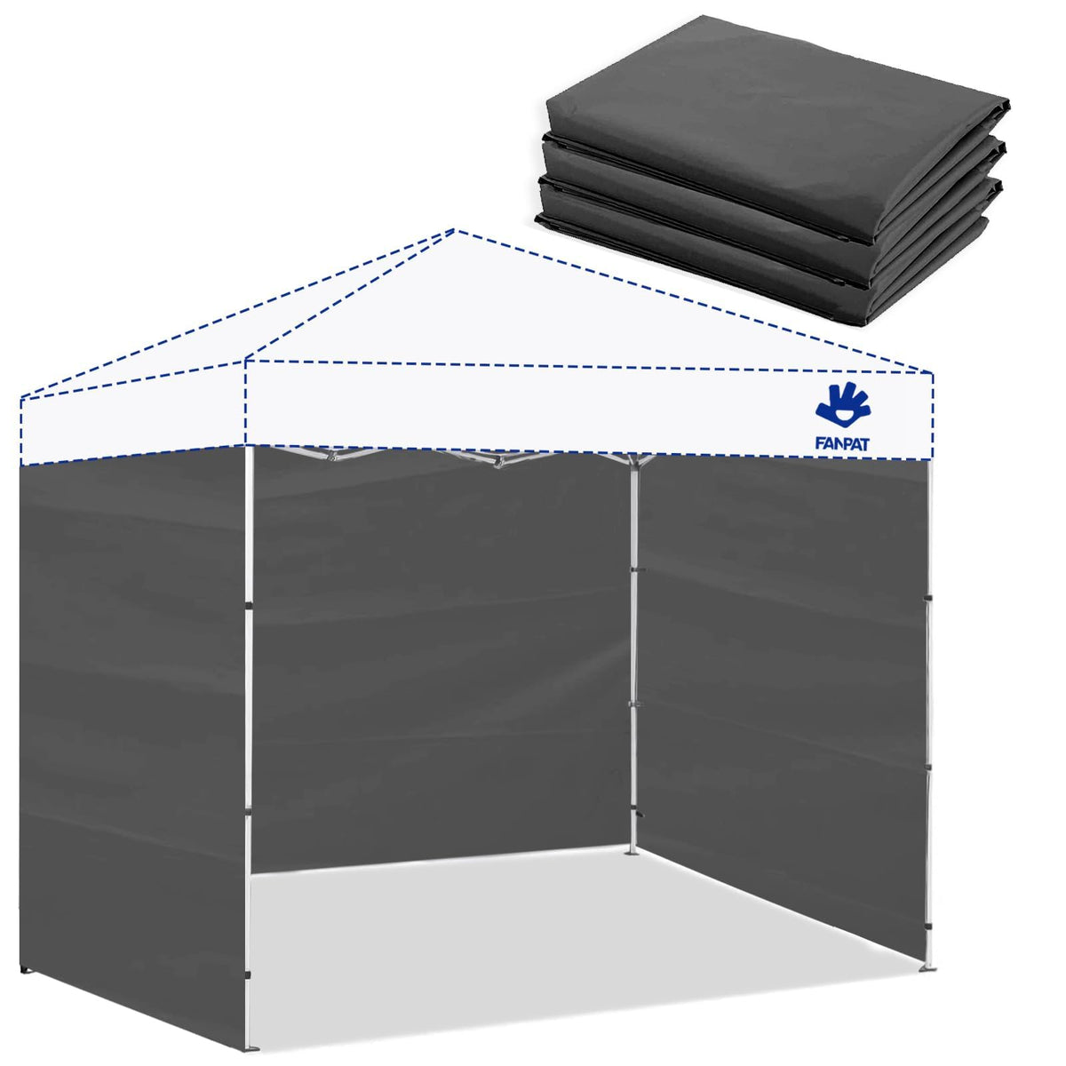 FANPAT panel lateral frontal mostrando cobertura y privacidad