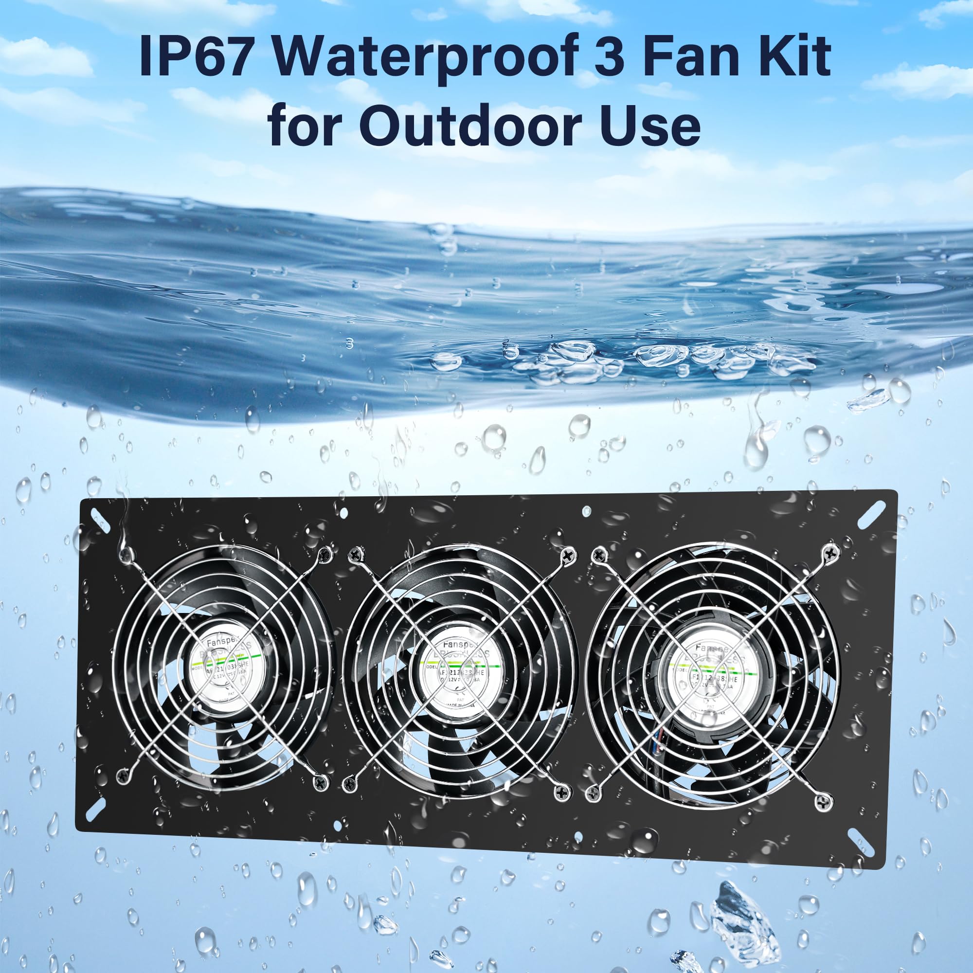 Fanspex conectores impermeables en unión, seguridad en exteriores