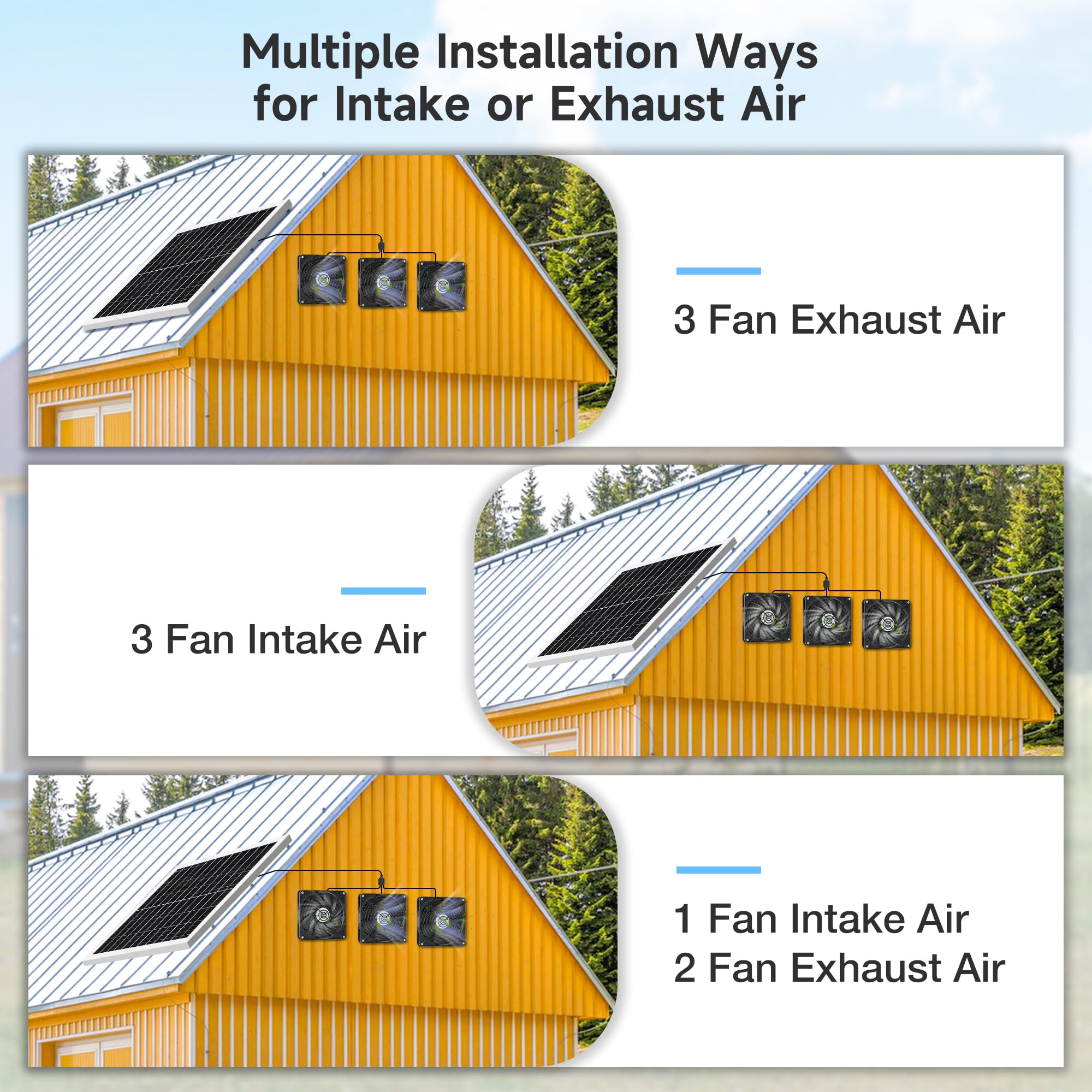 Fanspex conectores y accesorios incluidos para montaje rápido