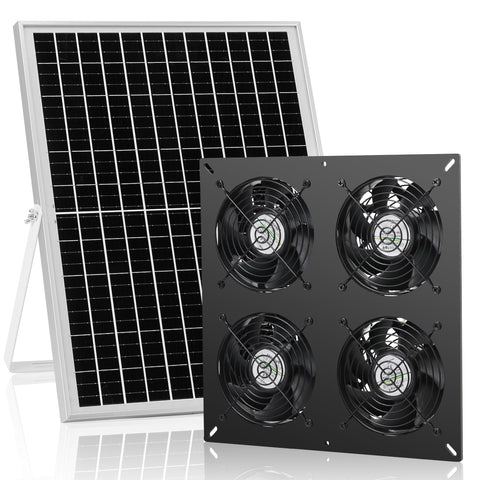 Fanspex kit frontal con panel y cuatro ventiladores mostrando instalación rápida y ventilación