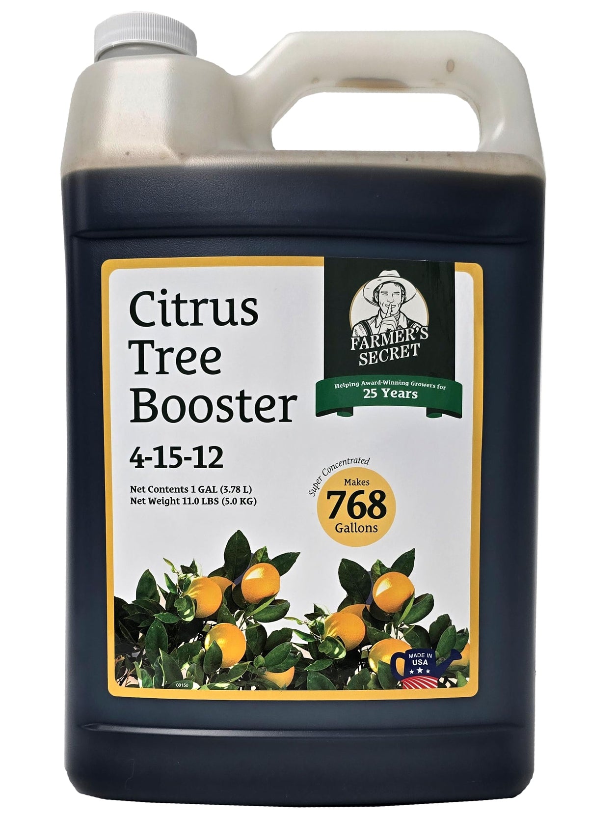 Farmer's Secret botella frontal mostrando etiqueta y beneficio de concentración