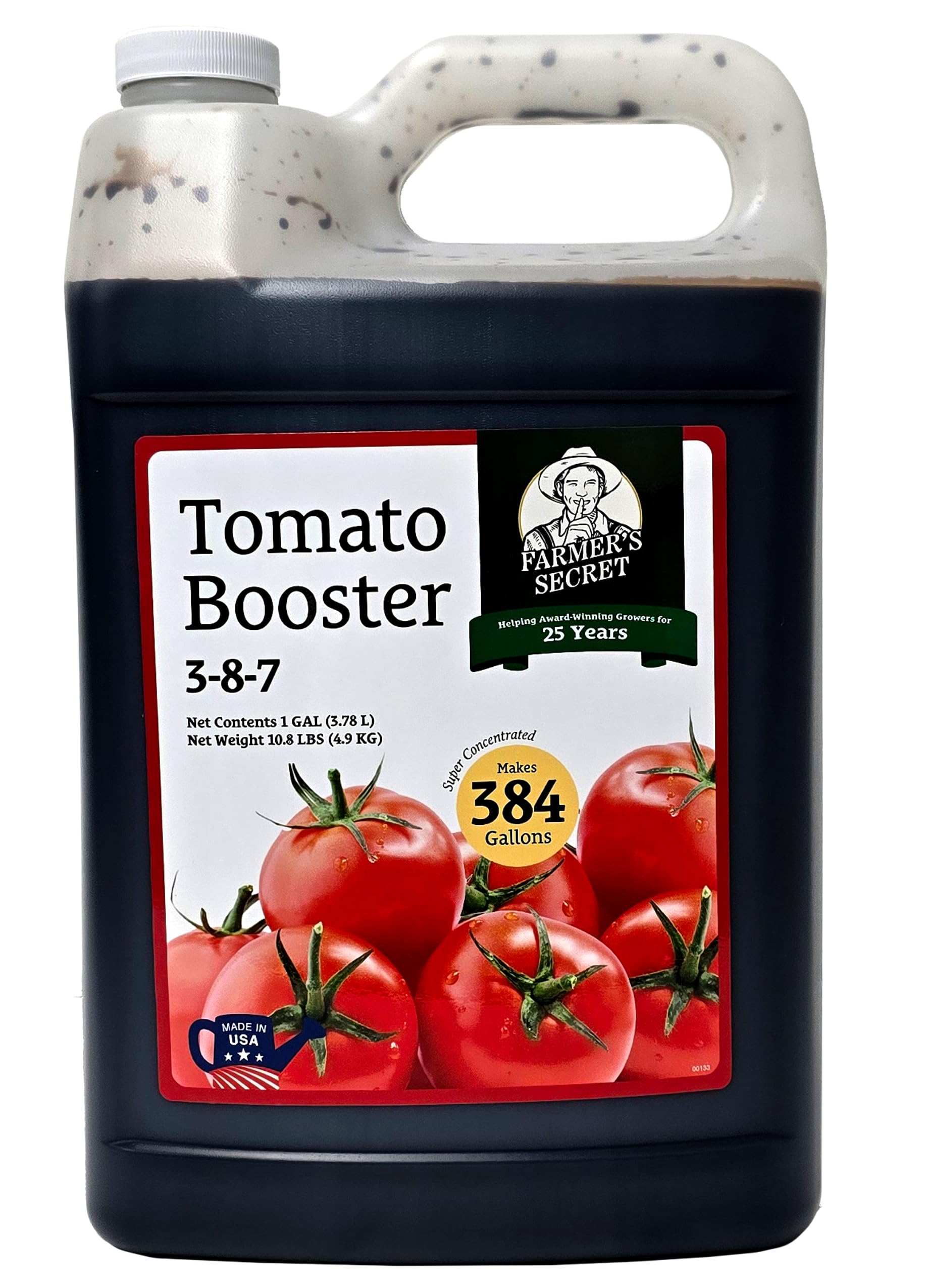 Farmer's Secret vista frontal botella 128oz para mayor rendimiento