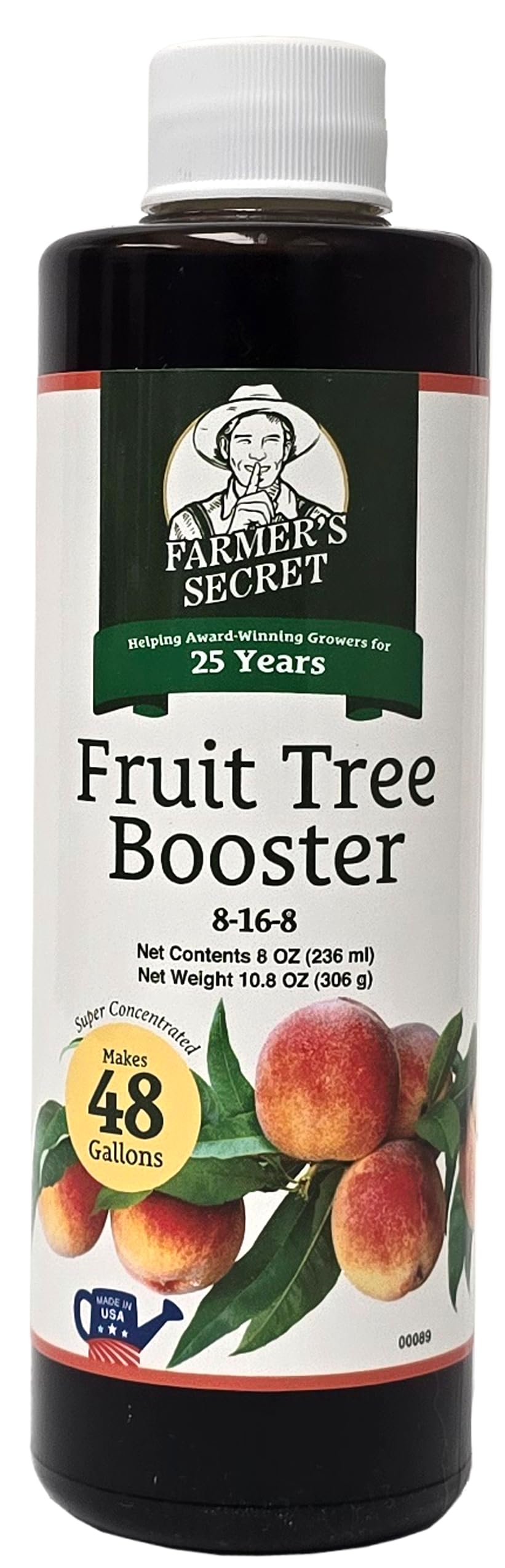 Farmer's Secret frasco frontal con etiqueta clara y beneficios visibles