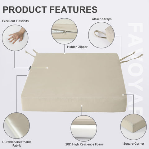 Favoyard cremallera oculta y etiqueta con dimensiones claras