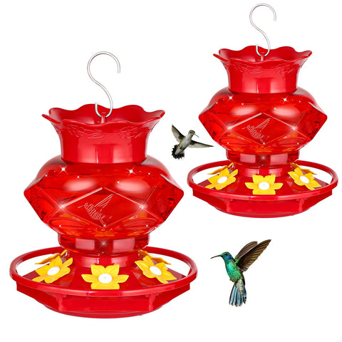 Fchstaer comedero frontal en diseño diamante atrae colibríes