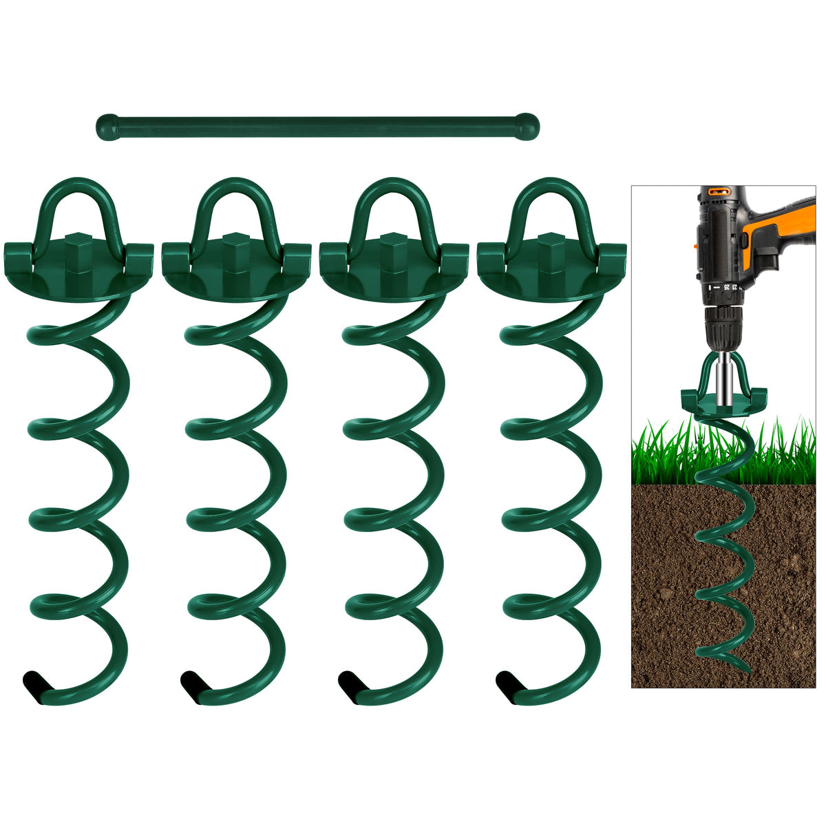 FEED GARDEN paquete frontal de 4 anclajes mostrando su robustez y beneficio de sujeción