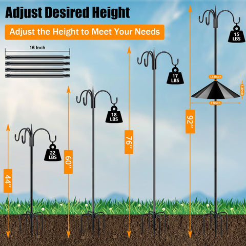 FEED GARDEN base de 5 puntas anclaje estable en tierra