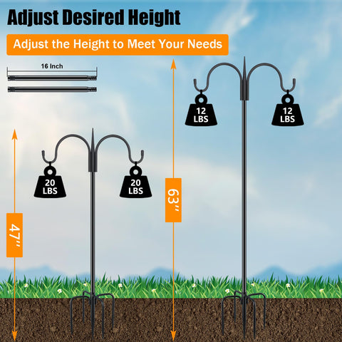FEED GARDEN base de cinco puntas anclaje firme y resistencia al viento