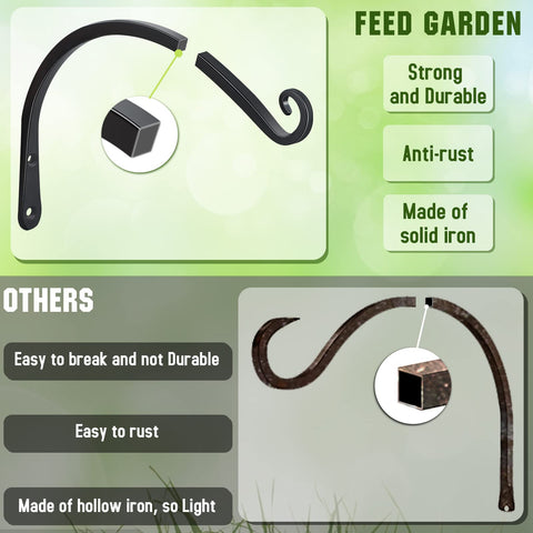 FEED GARDEN tornillo forjado incluido para mayor capacidad de carga y firmeza