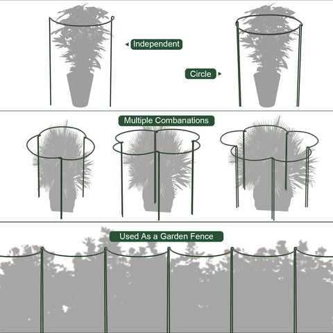 FEED GARDEN aros unidos formando un círculo para soporte modular y estable